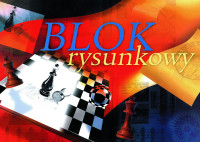 Blok rysunkowy A4 20k. biały Kreska